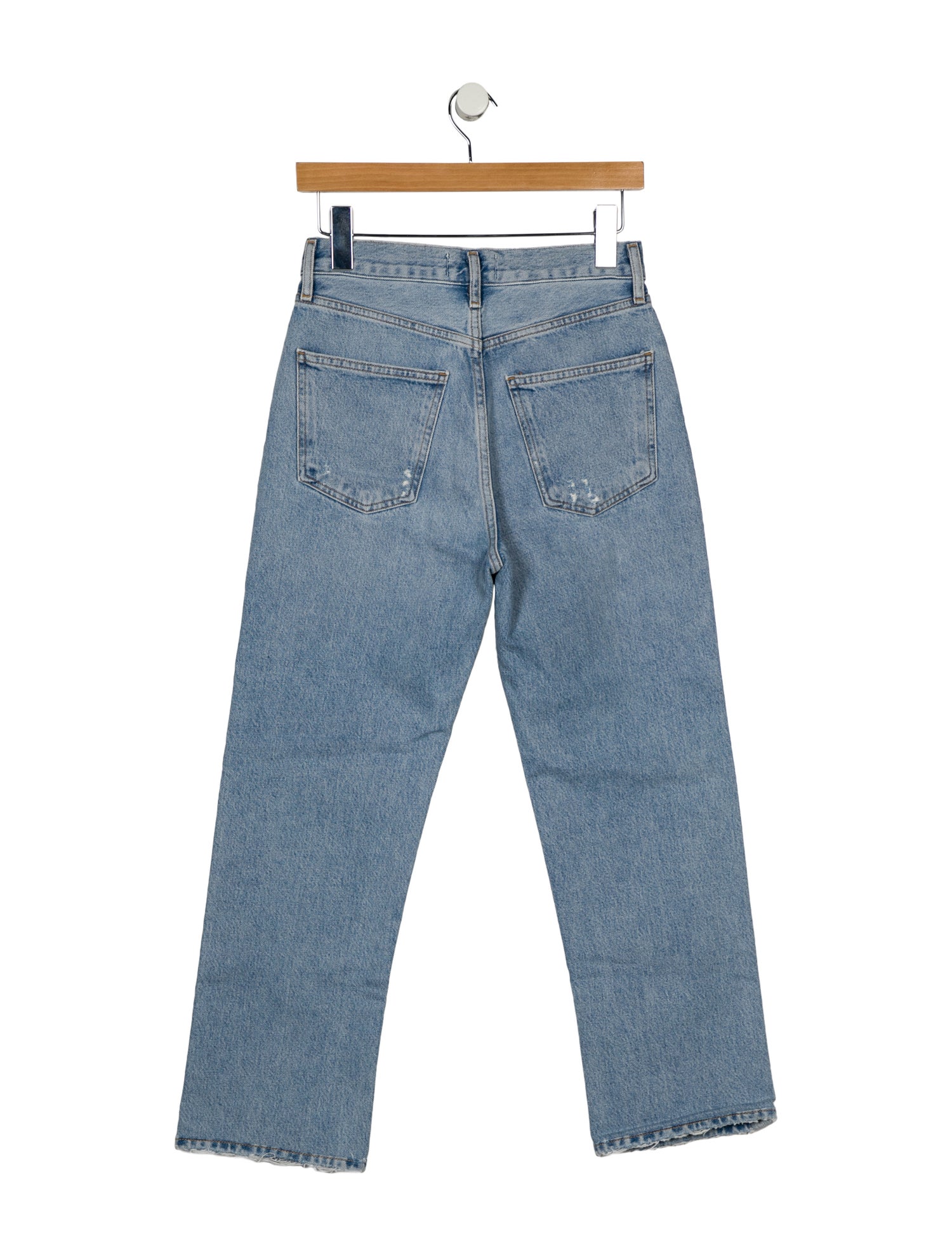 AGOLDE Mid-Rise Straight Leg Jeans